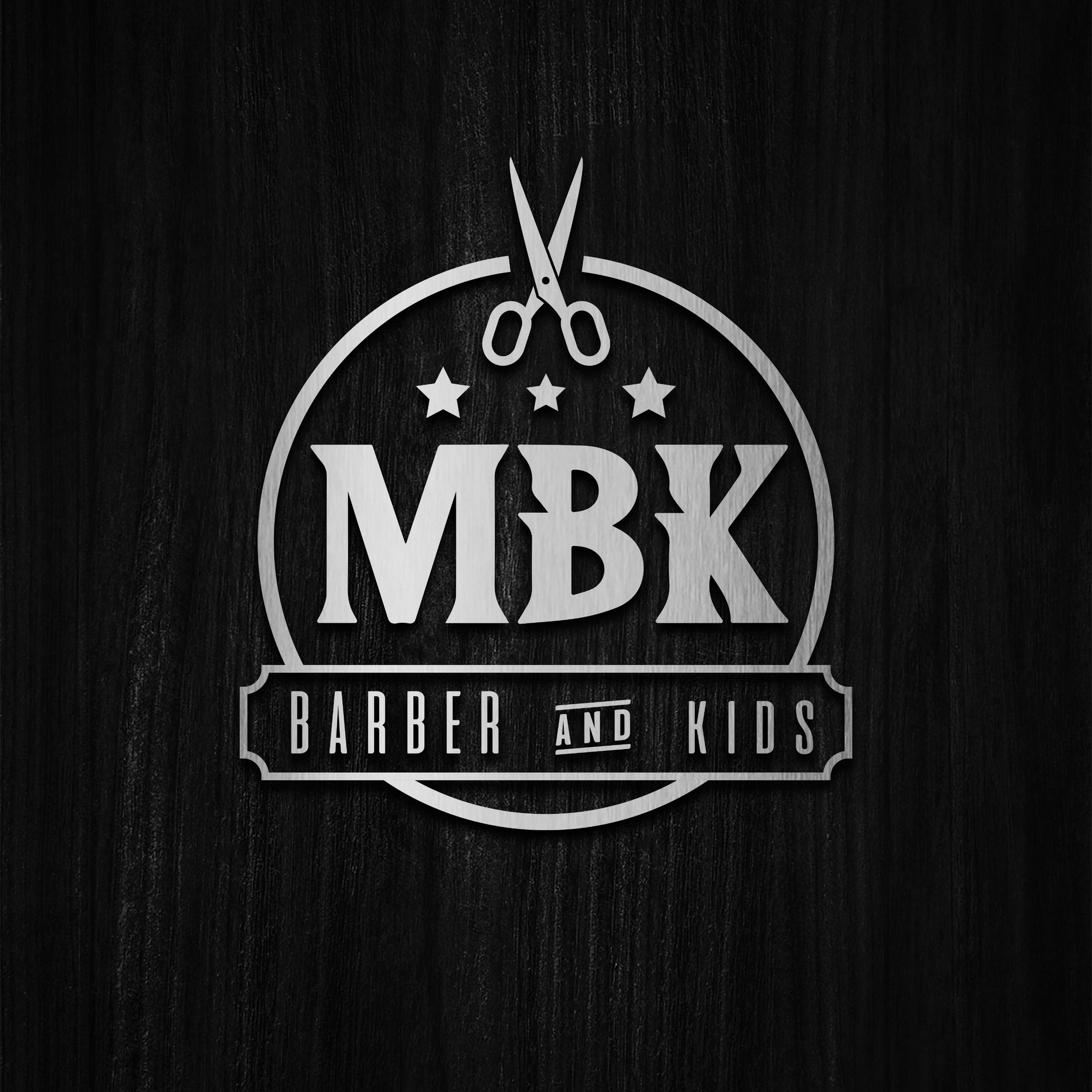 Logo Barbearia MBK